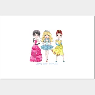 SET of girls princesses Posters and Art